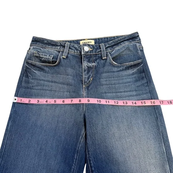 L’Agence | Ariana High arise Wide Leg Jean Stockton Wash Size 25 - Picture 13 of 15